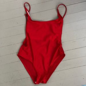 Sexy red one piece